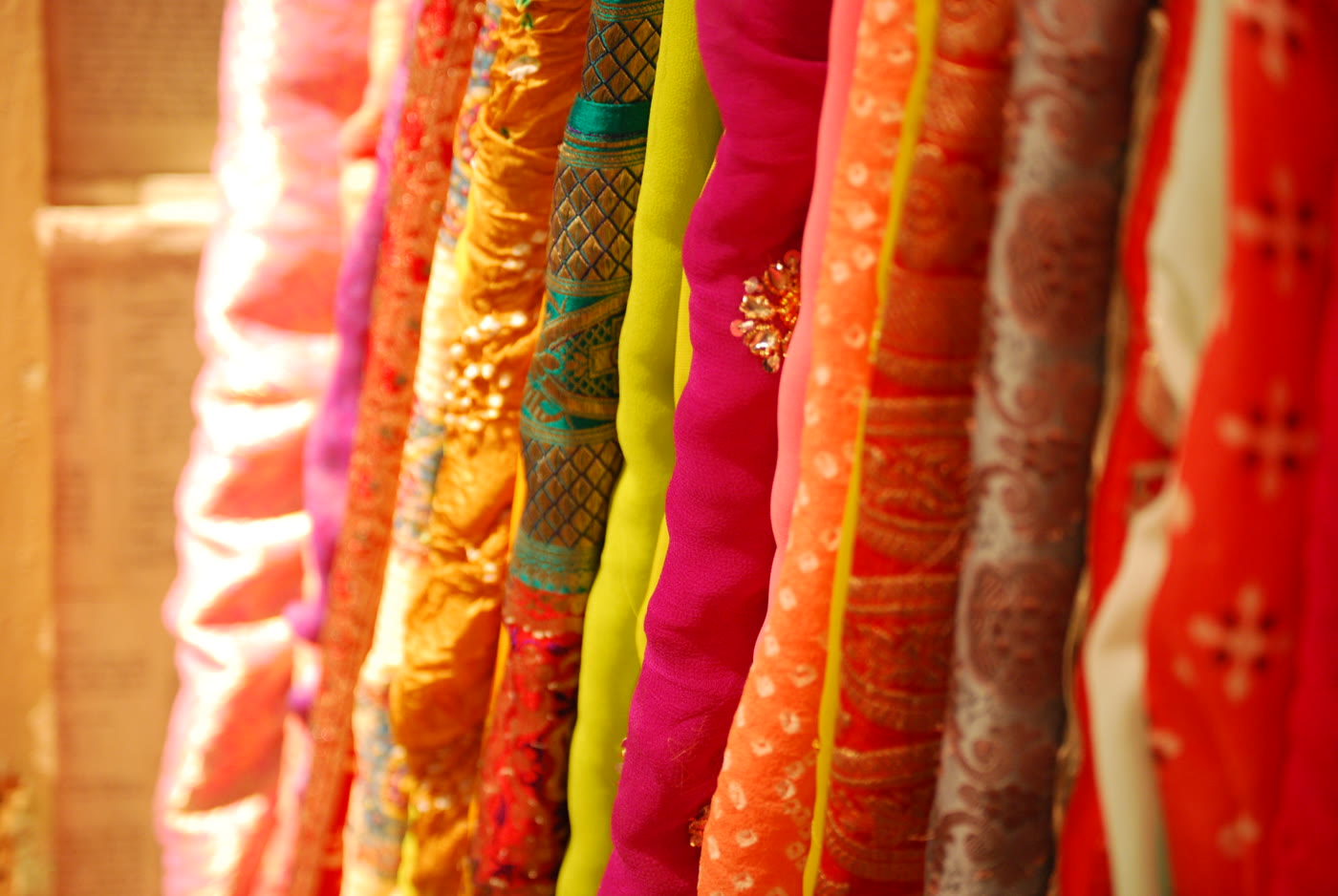 Chaos Fabrics — bold colorful fabric bolts
